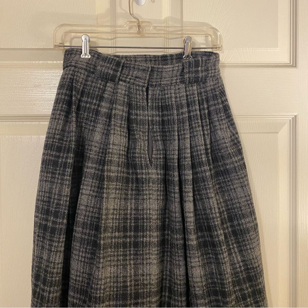 Ralph Lauren Black and Gray Plaid Maxi Skirt - Picture 5 of 8